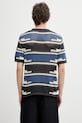 Odzież Daily Paper t-shirt męski ażurowy kente stripe 2610006 multicolor