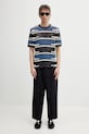 Daily Paper t-shirt męski ażurowy kente stripe 2610006 multicolor