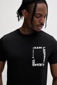 Karl Lagerfeld Jeans t-shirt męski bawełniany czarny B2M17046