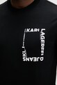 Karl Lagerfeld Jeans t-shirt męski bawełniany B2M17046 czarny
