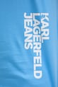 Karl Lagerfeld Jeans t-shirt męski bawełniany B2M17047 niebieski