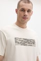 Karl Lagerfeld Jeans t-shirt męski bawełniany beżowy B2M17053