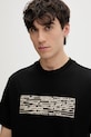Karl Lagerfeld Jeans t-shirt męski bawełniany czarny B2M17053