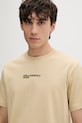 Karl Lagerfeld Jeans t-shirt męski bawełniany beżowy B2M17090