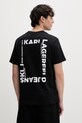 Karl Lagerfeld Jeans t-shirt męski bawełniany czarny B2M17090
