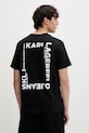 Karl Lagerfeld Jeans t-shirt męski bawełniany czarny B2M17090
