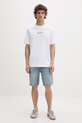 Karl Lagerfeld Jeans T-shirt męski bawełniany B2M17072 biały SS26