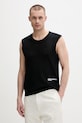 Karl Lagerfeld Jeans kamizelka męska bawełniana czarny B2M18026