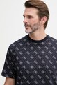 Guess tričko mužské s bavlnou námořnická modř M6GP34.K3200