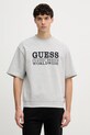 Guess t-shirt męski z bawełną szary M6GQ25.K3487