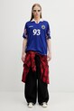 Polo majica adidas Originals x BAPE KF4914 plava