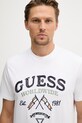 Guess tricou pentru bărbați, din bumbac alb M6GI06.K2917
