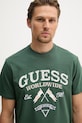 Guess футболка для мужчин из хлопка зелёный M6GI06.K2917