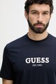 Guess t-shirt basic męski bawełniany granatowy M6GI16.K3032