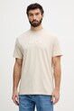 Guess t-shirt basic męski bawełniany beżowy M6GI16.K3032