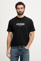 Guess t-shirt basic męski bawełniany czarny M6GI16.K3032