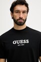 Guess t-shirt basic męski bawełniany czarny M6GI16.K3032