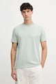 Odzież Guess t-shirt męski bawełniany M6GI35.K3316 turkusowy