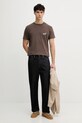 Guess t-shirt męski bawełniany M6GI35.K3316 brązowy SS26