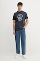 Guess t-shirt męski bawełniany M6GI43.K3471 granatowy SS26