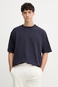 Guess kratka moška majica z bombažem mornarsko modra M6GP08.K3077
