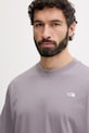 The North Face t-shirt damski bawełniany Essential Simple Dome fioletowy NF0A8EVWG7O1