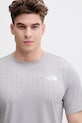 The North Face t-shirt treningowy męski PENTADOME EMBOSSED szary NF0A8G87A911