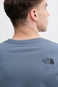 The North Face t-shirt męski z bawełną Evolution NF0A8G9C0U31 niebieski