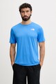 The North Face t-shirt treningowy męski 24/7 niebieski NF0A894BH0F1