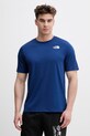 Odzież The North Face t-shirt treningowy męski 24/7 Redbox Tee NF0A895MD1R1 granatowy