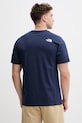 Odzież The North Face t-shirt męski z bawełną EVOLUTION NF0A8B6JI851 granatowy