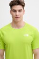 The North Face t-shirt treningowy męski SUNRISER zielony NF0A8BBPRIQ1