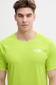 The North Face t-shirt treningowy męski SUNRISER zielony NF0A8BBPRIQ1