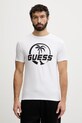 Guess t-shirt męski bawełniany biały F6GI00.J1314