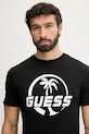 Guess Τοπ t-shirt ανδρικό βαμβακερό μαύρο F6GI00.J1314