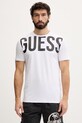 Guess t-shirt męski bawełniany biały F6GI01.J1314