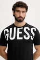 Odzież Guess t-shirt męski bawełniany F6GI01.J1314 czarny