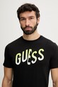 Guess t-shirt ανδρικό βαμβακερό μαύρο F6GI02.J1314