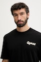 Guess T-shirt ανδρικό βαμβακερό μαύρο F6GI05.K8HM4