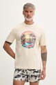 Guess t-shirt ανδρικό βαμβακερό μπεζ F6GI08.K8FQ4