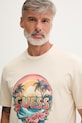 Ρούχα Guess t-shirt ανδρικό βαμβακερό F6GI08.K8FQ4 μπεζ