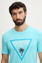 Guess Τοπ t-shirt Ανδρικό τιρκουάζ F6GI09.J1314