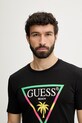 Guess t-shirt ανδρικό μαύρο F6GI09.J1314