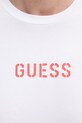 Guess t-shirt męski bawełniany z elastanem EVAN U6GM01.K6YW1 biały