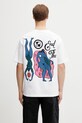 by Parra End the loungechair t-shirt męski bawełniany biały 55160
