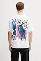 by Parra End the loungechair t-shirt męski bawełniany biały 55160