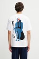 by Parra Everything T-shirt męski bawełniany biały 55280