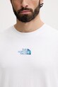 The North Face t-shirt męski bawełniany LIQUID LOGO NF0A8G9UFN41 biały