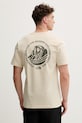 The North Face t-shirt męski z bawełną MONTE beżowy NF0A8GA7DOM1