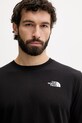 The North Face t-shirt męski bawełniany MONTE czarny NF0A8GA7JK31